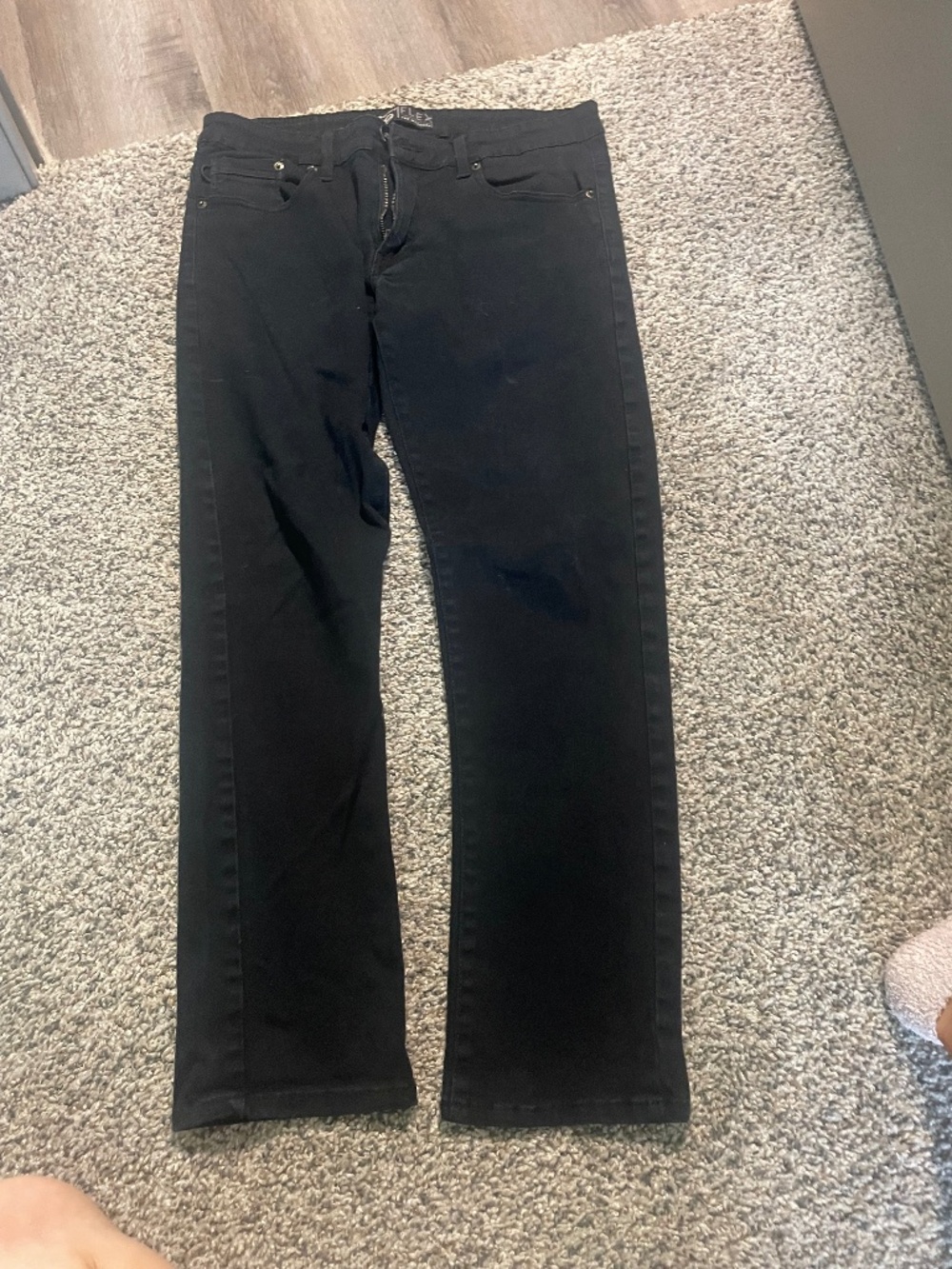 32/30 black denim jeans Flex